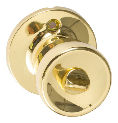 Sure-Loc TL107 3 polished brass keyed entry knob