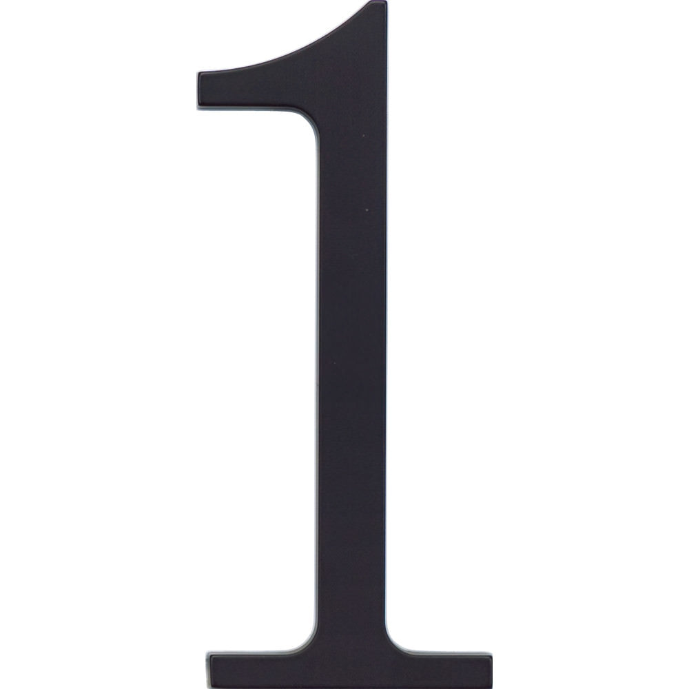 Atlas Homewares TRN1-BL matte black house number