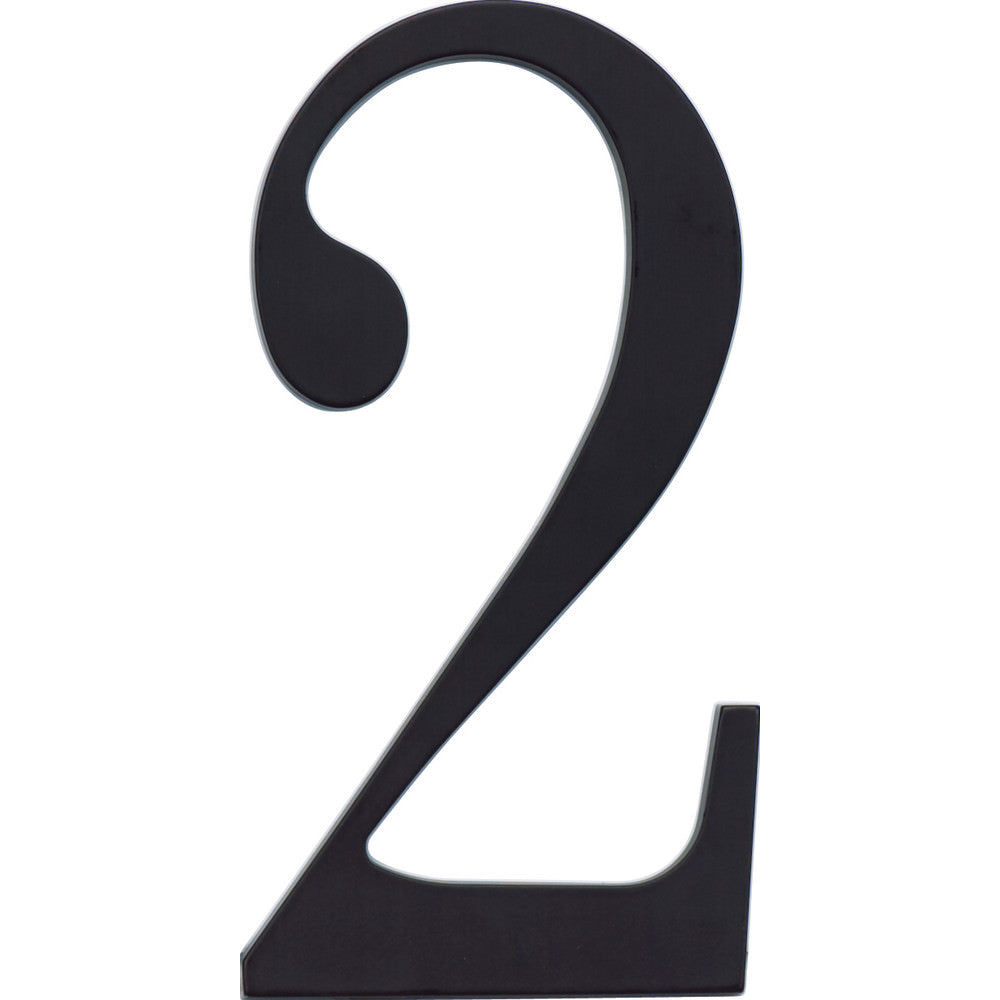 Atlas Homewares TRN2-BL matte black house number