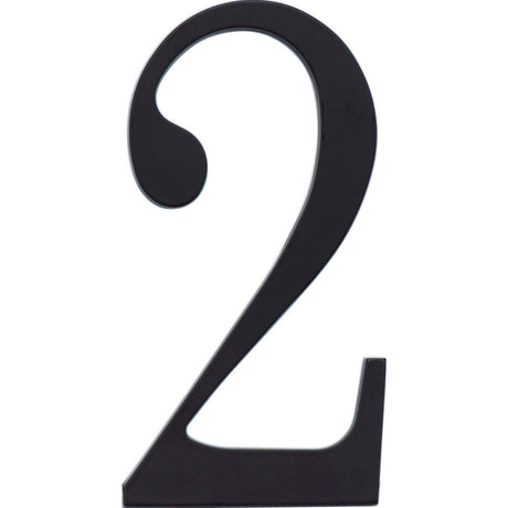 Atlas Homewares TRN2-BL matte black house number