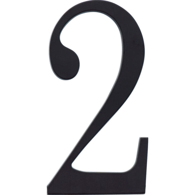 Atlas Homewares TRN2-BL matte black house number