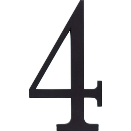 Atlas Homewares TRN4-BL matte black house number