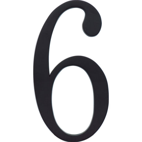 Atlas Homewares TRN6-BL matte black house number