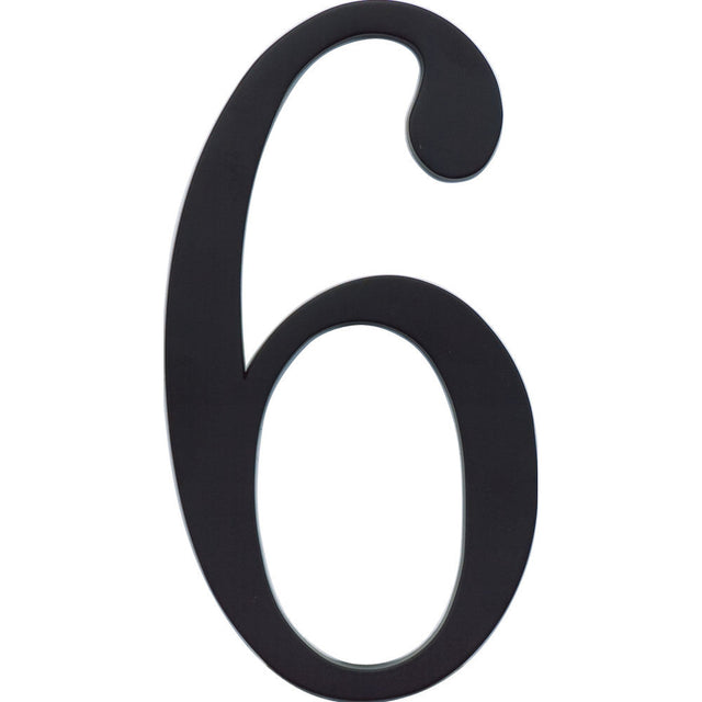 Atlas Homewares TRN6-BL matte black house number