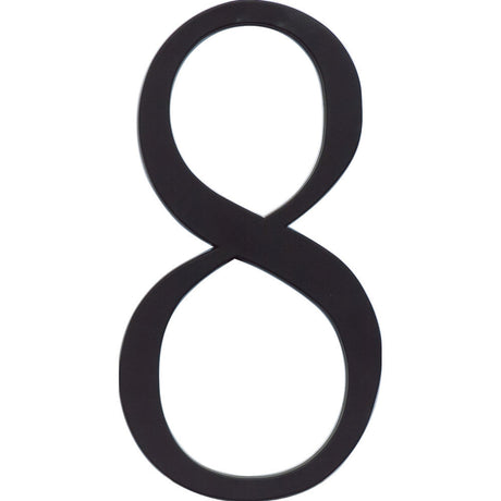 Atlas Homewares TRN8-BL matte black house number