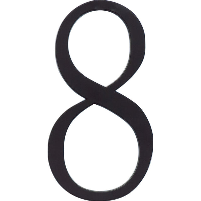 Atlas Homewares TRN8-BL matte black house number