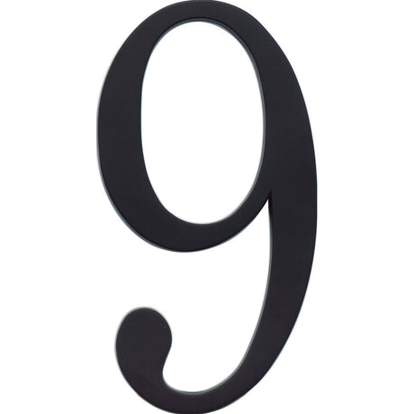 Atlas Homewares TRN9-BL matte black house number
