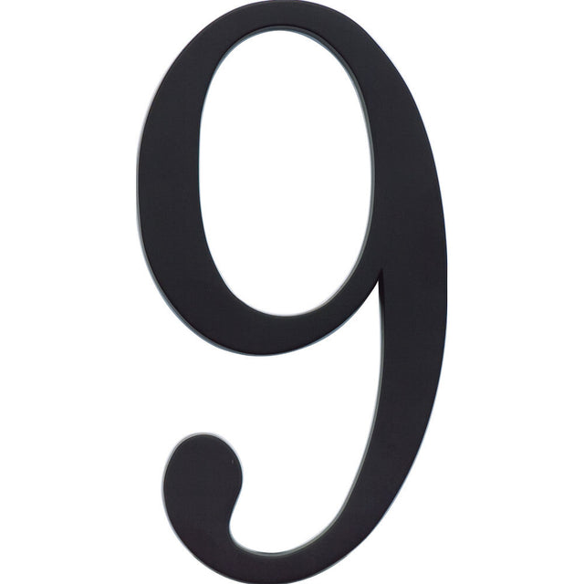 Atlas Homewares TRN9-BL matte black house number