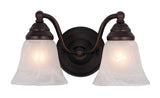 Vaxcel VL35122OBB VL35122 Standford Steel 2L Vanity Oil Burnished Bronze
