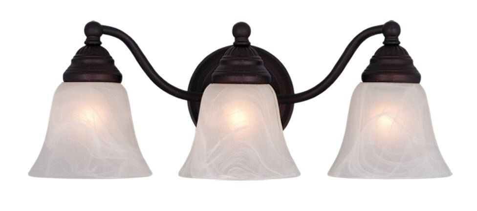 Vaxcel VL35123OBB VL35123 Standford Steel 3L Vanity Oil Burnished Bronze