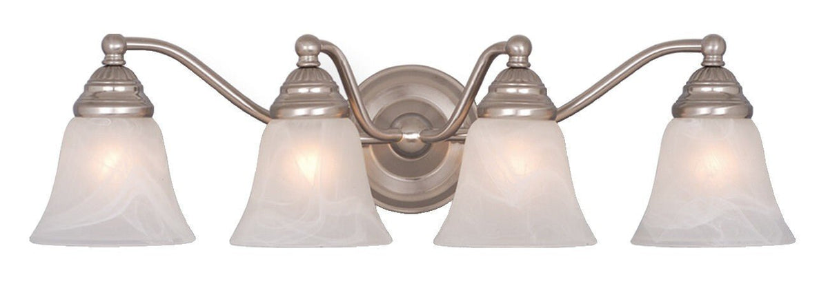 Vaxcel VL35124BN VL35124 Standford Steel 4L Vanity Brushed Nickel