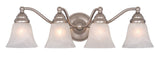 Vaxcel VL35124BN VL35124 Standford Steel 4L Vanity Brushed Nickel