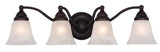 Vaxcel VL35124OBB VL35124 Standford Steel 4L Vanity Oil Burnished Bronze