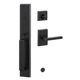 Sure-Loc VL507-LN FBL flat black handleset w/ logan lever interior trip
