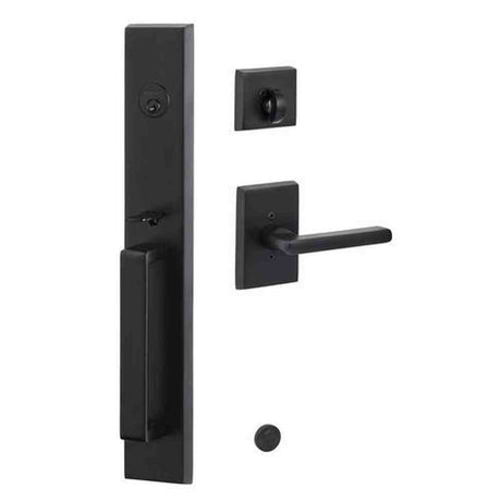 Sure-Loc VL507-LN FBL flat black handleset w/ logan lever interior trip