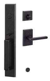 Sure-Loc VL507-LN FBL flat black handleset w/ logan lever interior trip