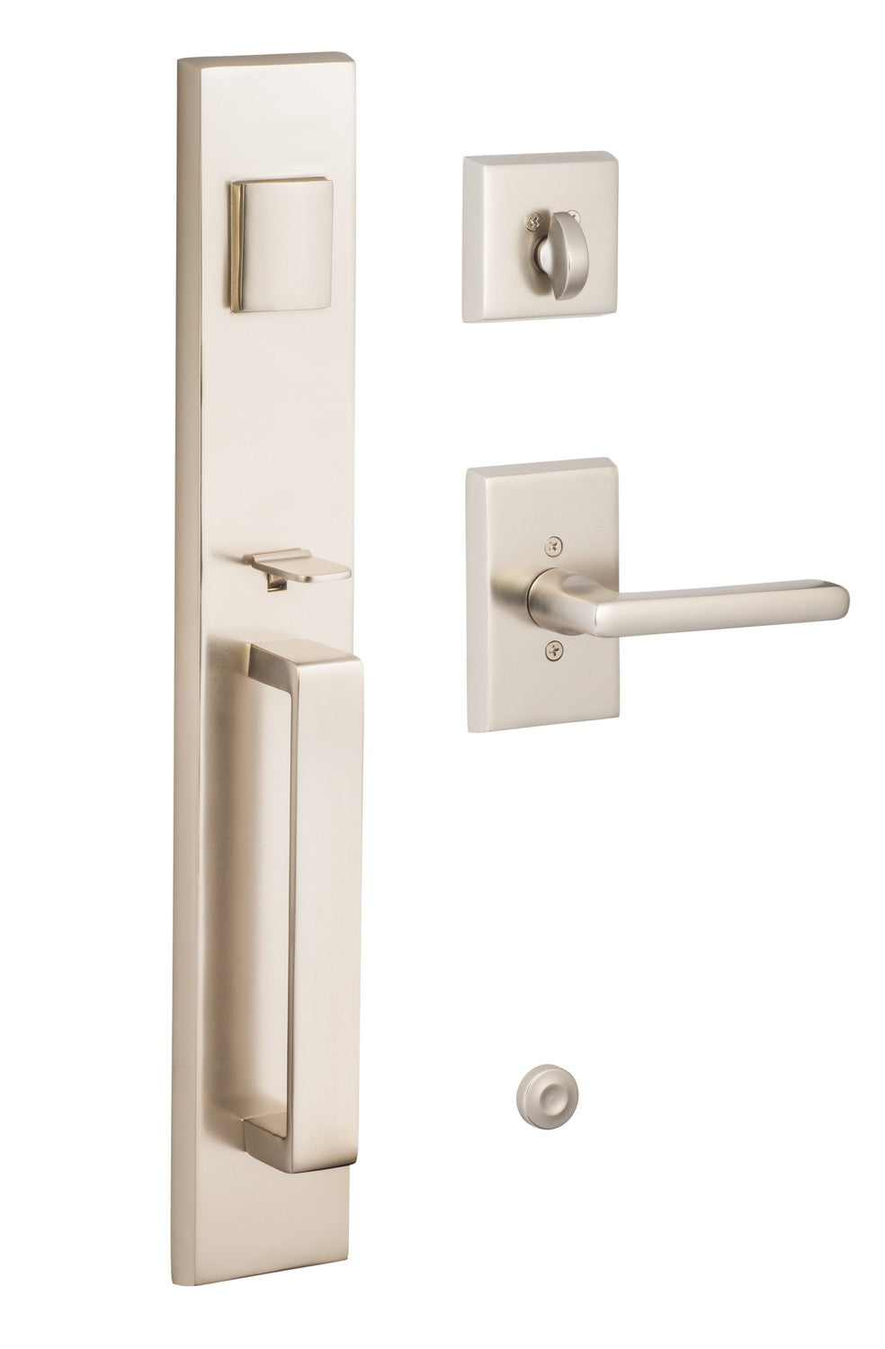 Sure-Loc VL507-LN NI nickel handleset w/ logan lever interior trip