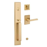 Sure-Loc VL507-LN SB satin brass handleset w/ logan lever interior trip