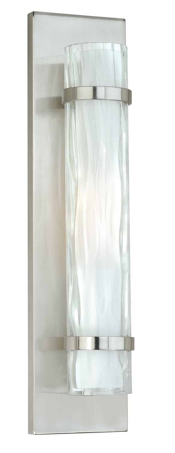 Vaxcel W0048 Vilo Steel 1L Wall Sconce Satin Nickel