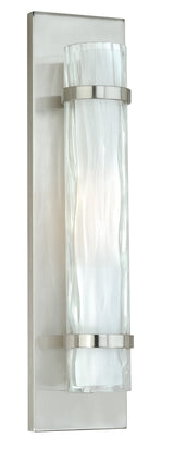 Vaxcel W0048 Vilo Steel 1L Wall Sconce Satin Nickel