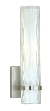 Vaxcel W0049 W004 Vilo Steel 1L Wall Light Satin Nickel