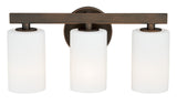 Vaxcel W0123 W012 Glendale Steel 3L Vanity Sienna Bronze