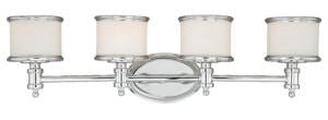 Vaxcel W0149 Carlisle Steel 4L Vanity Chrome
