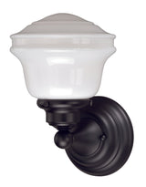 Vaxcel W0166 W016 Huntley Steel 1L Vanity Oil Rubbed Bronze