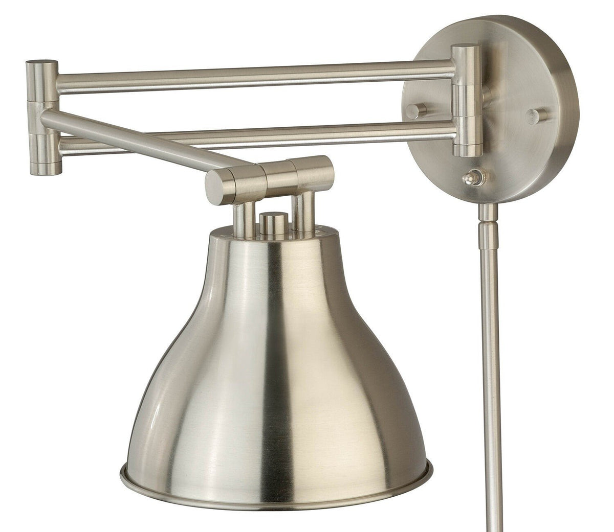 Vaxcel W0174 Swing Arm Steel LED Wall Light Dark Bronze