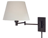 Vaxcel W0201 W020 Chapeau Steel Instalux Swing Arm Wall Light New Bronze