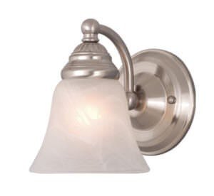 Vaxcel WL35121BN WL35121 Standford Steel 1L Wall Light Brushed Nickel