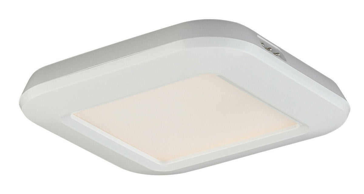 Vaxcel X0014 Instalux Plastic Low Profile Under Cabinet 3W Puck Light White