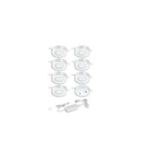 Vaxcel X0059 Instalux Plastic Dual Mount LED Under Cabinet Puck Light 7-pack Kit White