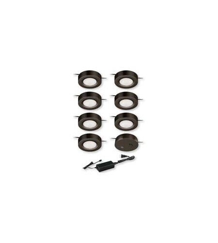 Vaxcel X0062 X0059 Instalux Plastic Dual Mount LED Under Cabinet Puck Light 7-pack Kit Bronze