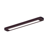 Vaxcel X0070 X0069 8" Instalux Aluminum LED Slim Under Cabinet Strip Light Bronze