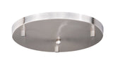 Vaxcel Y0005 Y000 12" Canopy Steel for 3 Mini Pendants Satin Nickel