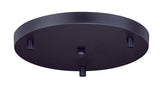 Vaxcel Y0006 Y000 12" Canopy Steel for 3 Mini Pendants Oil Rubbed Bronze