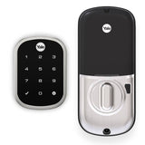 Yale YRD256ZW2619 satin nickel touchscreen deadbolt