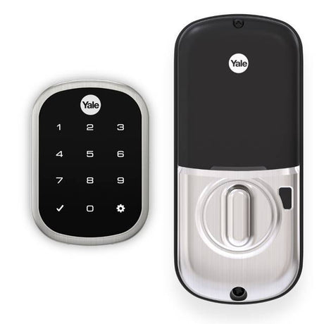 Yale YRD256ZW2619 satin nickel touchscreen deadbolt
