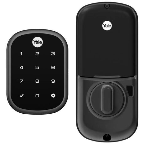 Yale YRD256ZW2BSP black suede touchscreen deadbolt