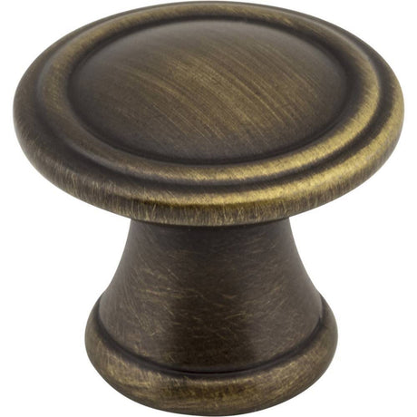 Jeffrey Alexander Z110-ABSB antique brushed satin brass cabinet knob