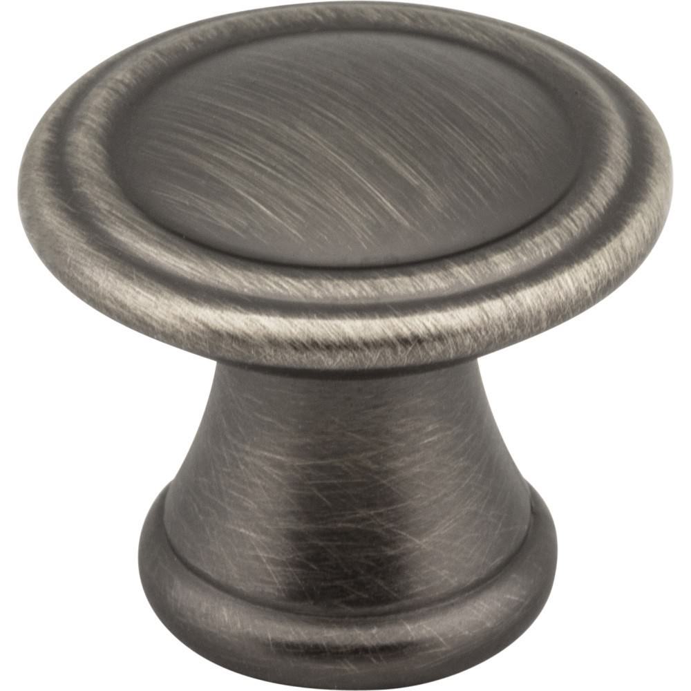Jeffrey Alexander Z110-BNBDL brushed pewter cabinet knob