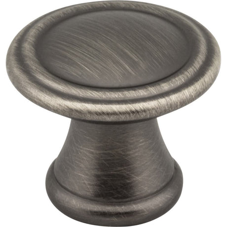 Jeffrey Alexander Z110-BNBDL brushed pewter cabinet knob