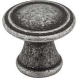 Jeffrey Alexander Z110-SIM distressed antique silver cabinet knob
