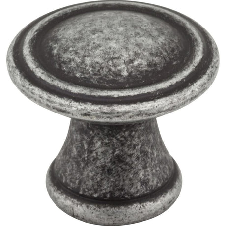 Jeffrey Alexander Z110-SIM distressed antique silver cabinet knob
