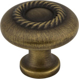 Hardware Resources Z117-ABSB Lenoir 1-1/4" Zinc Cabinet Knob Antique Brushed Satin Brass