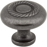 Hardware Resources Z117-DACM Lenoir 1-1/4" Zinc Cabinet Knob Gun Metal