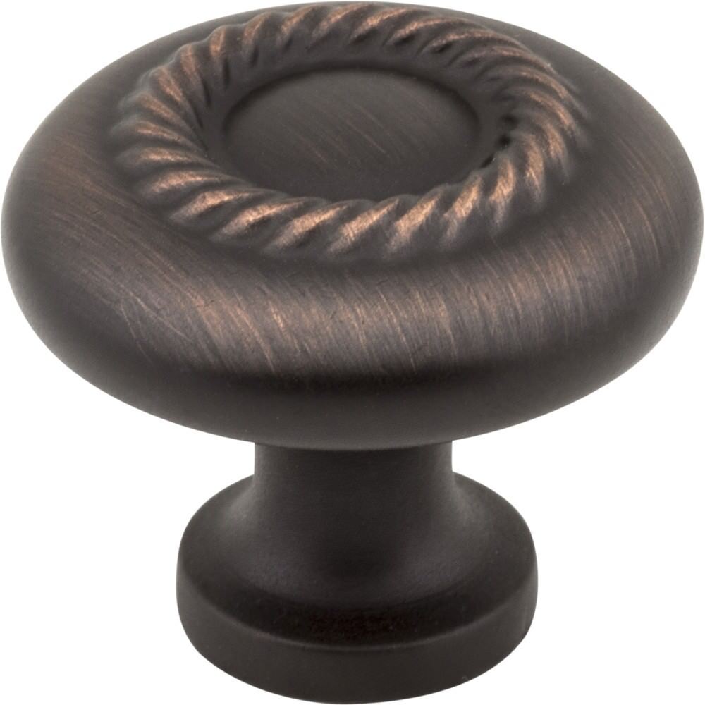 Hardware Resources Z117-DBAC Lenoir 1-1/4" Zinc Cabinet Knob Brushed Oil Rubbed Bronze
