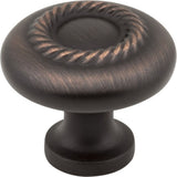 Hardware Resources Z117-DBAC Lenoir 1-1/4" Zinc Cabinet Knob Brushed Oil Rubbed Bronze
