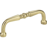 Elements Z259-3PB polished brass cabinet pull